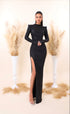 Jula - High Neck with side slit dress
